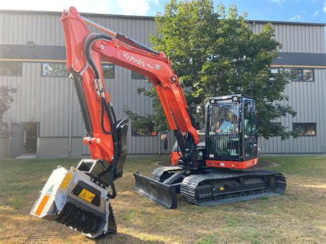 kubota mini excavator mulcher|kubota forestry mulcher for sale.